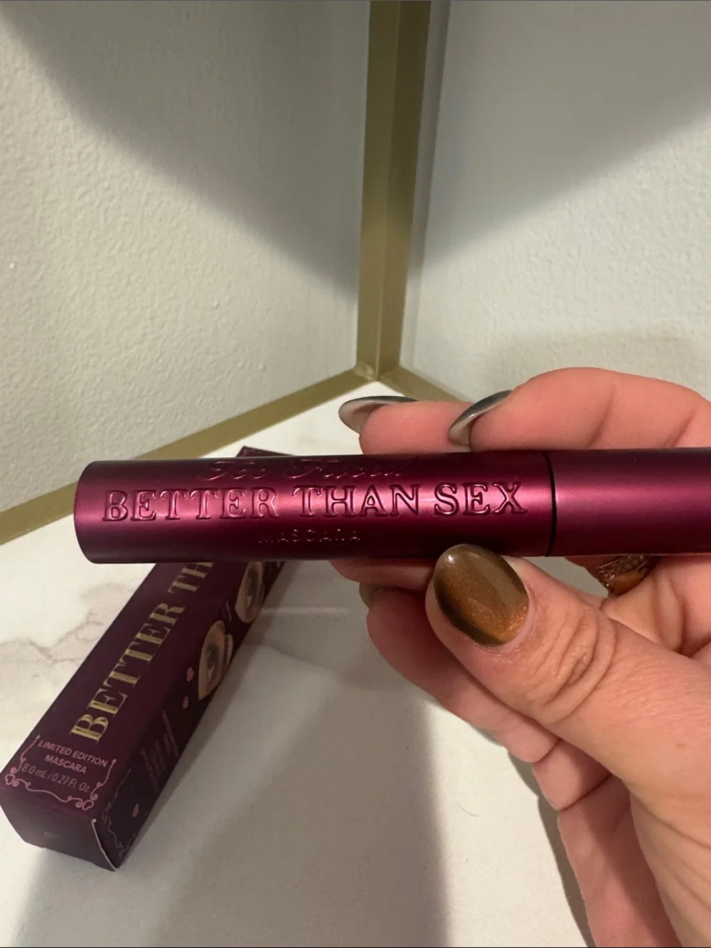 Too Faced BTS Burgundy Mascara